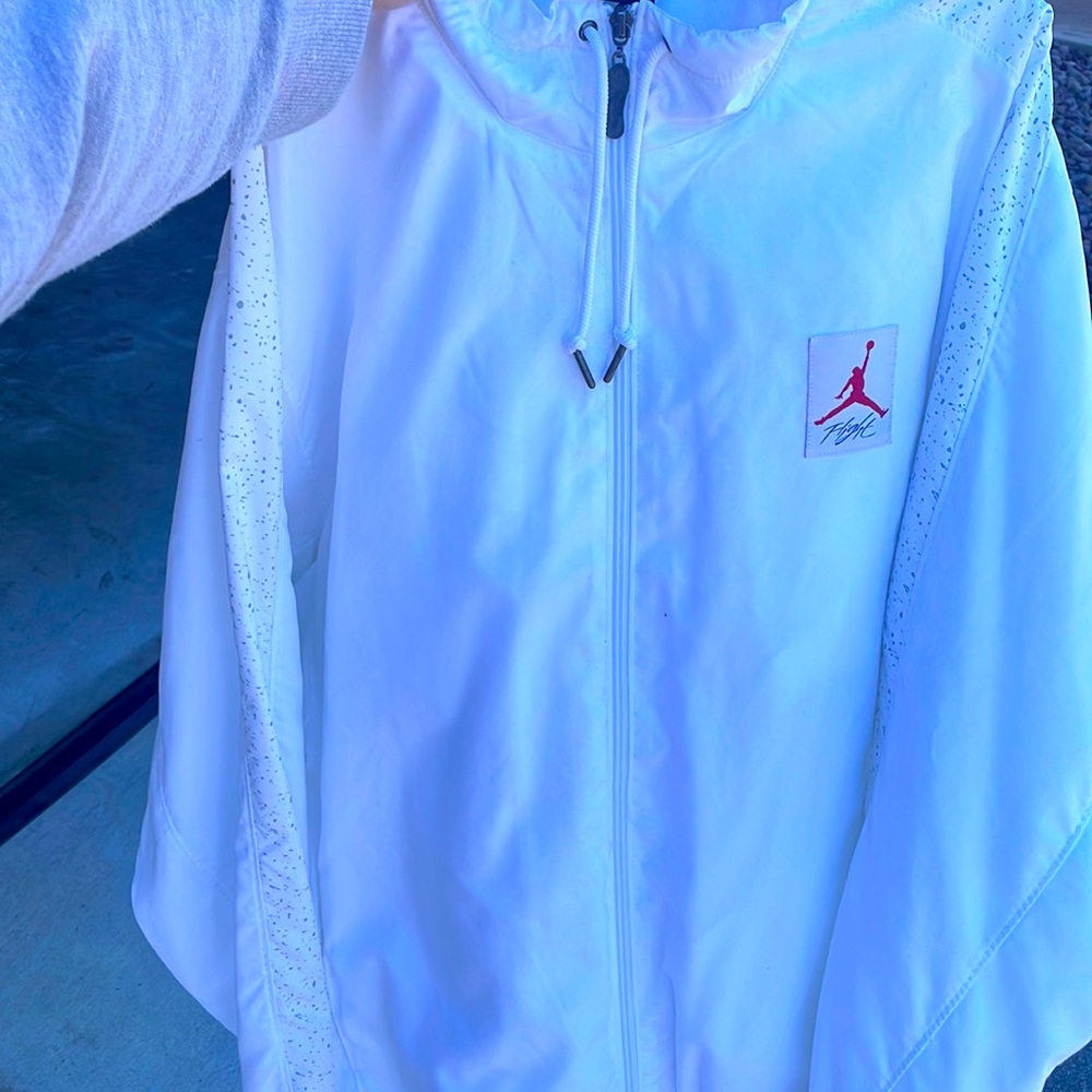 90’s Air Jordan Wht elephant print jacket